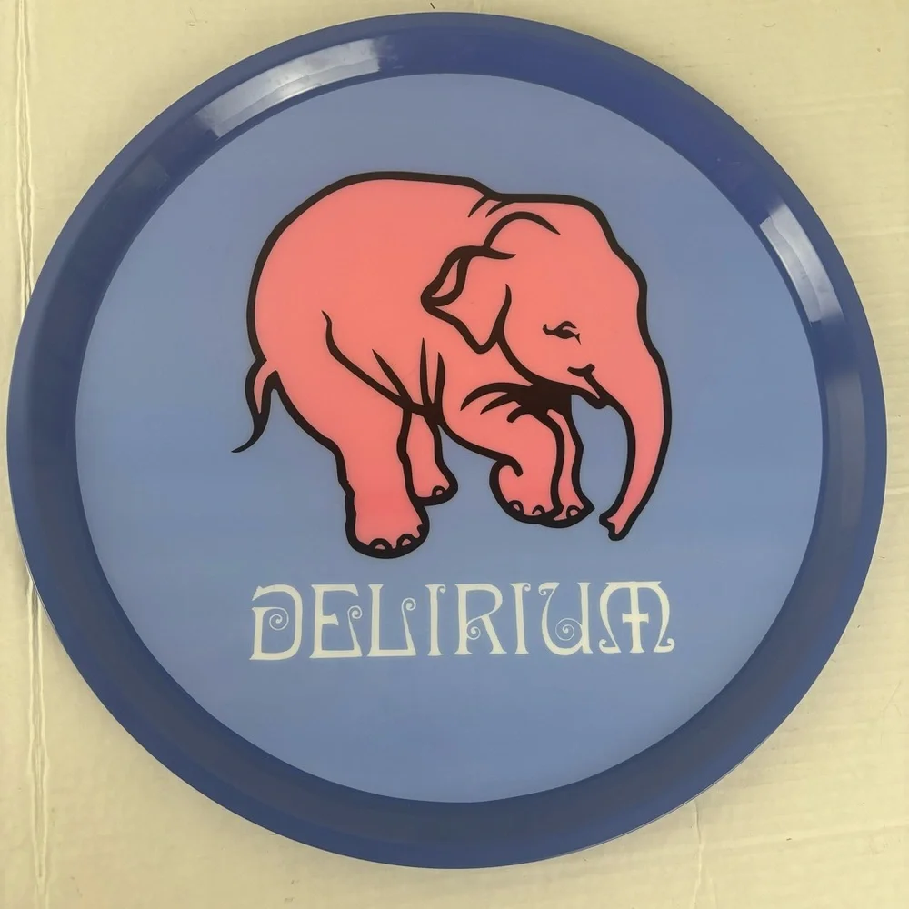 DELERIUM Tremen Belgium Beer Pink Elephant serving tray-collectible